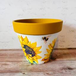 Sunflower Flower Pot, Plant Garden Gifts, Decorations, Themed Sunflowers For Mum - thumbnail 3