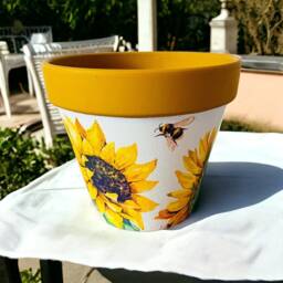 Sunflower Flower Pot, Plant Garden Gifts, Decorations, Themed Sunflowers For Mum - thumbnail 1