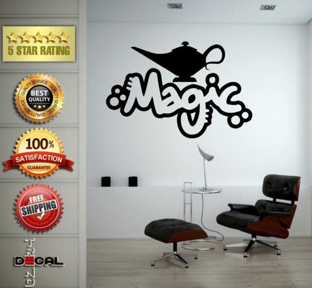 Magic Genie Lamp Three Wishes Wall Window Sticker Decal Vinyl Silhouette Decor L1880 - image 1