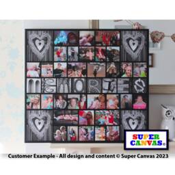 Memories Personalised Family Picture Photo Collage Wall Art Framed Canvas Print Mum Dad Friend Husband Wife Unique Fathers Day Birthday Gift - thumbnail 4