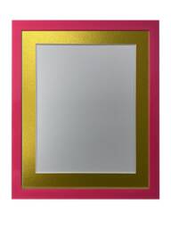 Pink 20mm Picture, Photo, Poster Frame With Gold Mount
