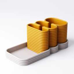 Remote Control Caddy - Ribbed Desk Tidy Fluted Pen Pot Custom Tv Accessory Housewarming Gift Teen Bedroom Decor - thumbnail 4