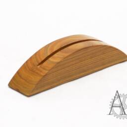 Cotinus Wood Business Card Holder Desk Organizer - thumbnail 2
