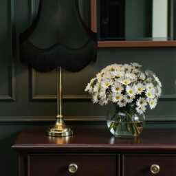 Traditional Black Fabric Lampshade Handmade For Table & Floor Standard Lamp Bases, Wall Light Fixtures, Ceiling Pendant Fittings - thumbnail 2