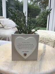 Best Friend Personalised Flower/Plant Pot Special Friend Gift Shabby Chic Style. Friendship Lifelong Christmas Birthday Any Names - thumbnail 1
