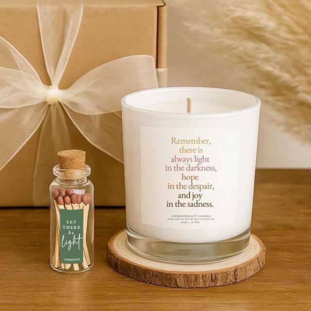 Supportive Encouragement Aromatherapy Soy Candle Gift Box Comfort & Wellbeing For Her, 100% Natural - image 1