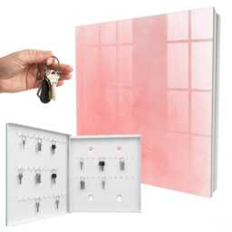 Pink Background Key Cabinet For Home, Industrial Box, Abstract Backgrounds & Patterns, Lovers Of Subtle Colors - thumbnail 2