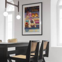Wayne Thiebaud Patisserie in Paris Print, French Bakery Art, Vintage Parisian Illustration, Dessert Print - thumbnail 2