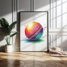 Boys Cricket Poster Prints - Set Of 3 Posters - Sport Wall Art Kids Room Decor Gift Cricketer Artwork Gifts Bedroom Painting - thumbnail 3