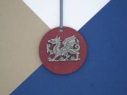Welsh Dragon Christmas Decoration - Y Ddraig Goch Tree Ornament Gift Lover - thumbnail 1