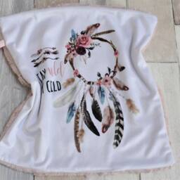 Dream Catcher Lovey - Boho Mini Baby Blanket Security Feather - thumbnail 2