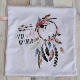 Dream Catcher Lovey - Boho Mini Baby Blanket Security Feather - thumbnail 3