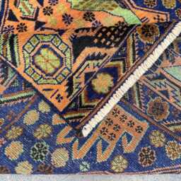 Elegant 3'3x9'4 Runner Rug - Hand-Knotted Collectors Piece Woolen Rug, Super High Quality Tribal Design, Home Decor, Kitchen , Hallway - thumbnail 4