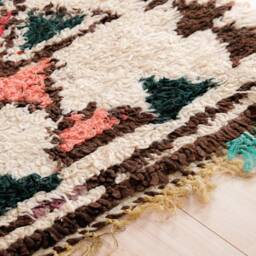 Moroccan Runner Rug 3x7 Ft, Vintage Berber Runner, Handwoven Wool Rug, Tribal Bohemian Hallway 80x207 cm - thumbnail 4