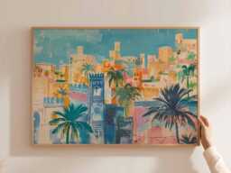 Baghdad Travel Poster Iraq Wall Art, Middle East Decor - thumbnail 1