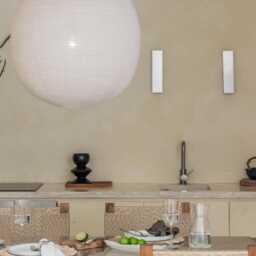 Handmade Linen Margot Pendant Light - Lampshade For Modern Japandi Home Decor - thumbnail 3