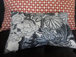 "Schumacher Chiang Mai Dragon Pillow Cover ""Smoke" - thumbnail 1