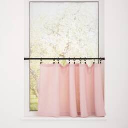 Linen Curtains For Hanging With Clips Light Filtering Kitchen Drapery French Style Valances Rustic Cabinet Skirt