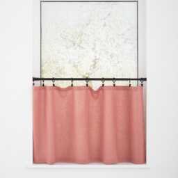 Linen Curtains For Hanging With Clips Light Filtering Kitchen Drapery French Style Valances Rustic Cabinet Skirt - thumbnail 4