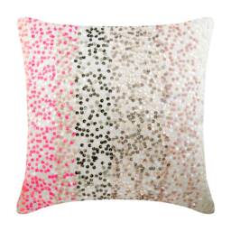 "Art Silk Pink Pillow Cushion 16""x16" - thumbnail 1