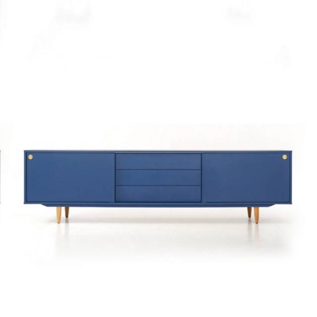 Vinyl Record Storage - Cabinet Player Stand Medium Sideboard Solid Wood Table Livlo N-S02 - image 1