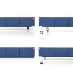 Vinyl Record Storage - Cabinet Player Stand Medium Sideboard Solid Wood Table Livlo N-S02 - thumbnail 2