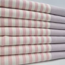 "Beach Towel, Soft Towel, Lilac & Light Pink Towel, Turkish Towel, 40""x70" - thumbnail 3