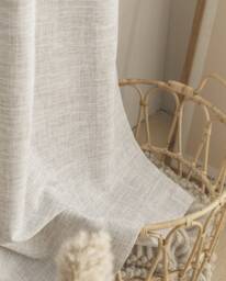Rowena 100% Blackout Curtain, 4 Colors, Linen Room Darkening Custom Thermal Curtain For Bedroom, 1Pc - thumbnail 1
