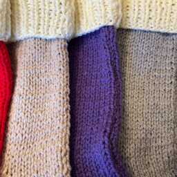 Personalized Chunky Knit Christmas Stocking 23 Inch, Red Or Green - thumbnail 4
