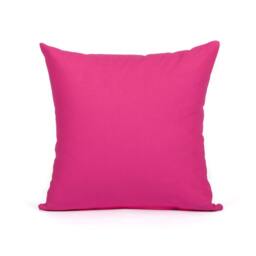 Hot Pink Cotton Throw Pillow Cover, Square Lumbar Euro Sham - thumbnail 2