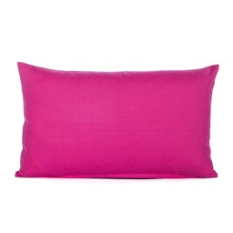Hot Pink Cotton Throw Pillow Cover, Square Lumbar Euro Sham - thumbnail 3