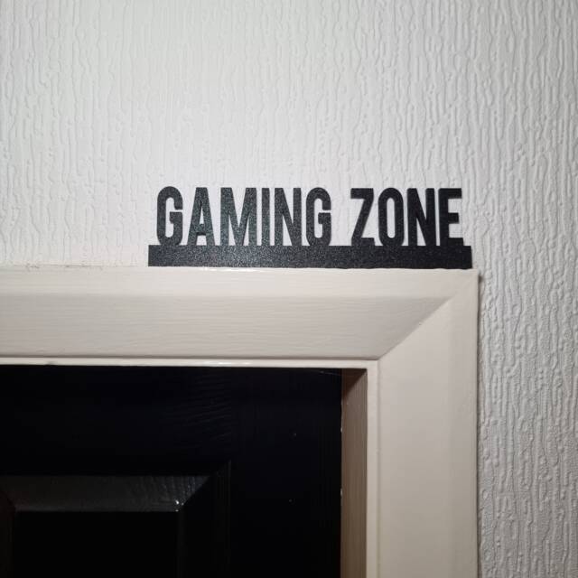 Gaming Zone Door Topper, Shelf Decor, Wall Quirky Home Interior Gift, Door Decoration - image 1