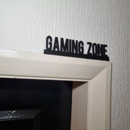 Gaming Zone Door Topper, Shelf Decor, Wall Quirky Home Interior Gift, Door Decoration - thumbnail 3