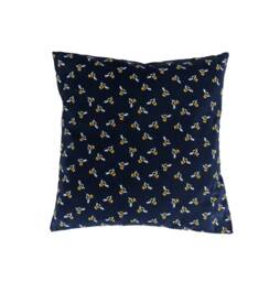 "Navy Blue Bumble Bee Cushion Cover 14"" 16"" 18"" 20"" 22"" 24" - thumbnail 1