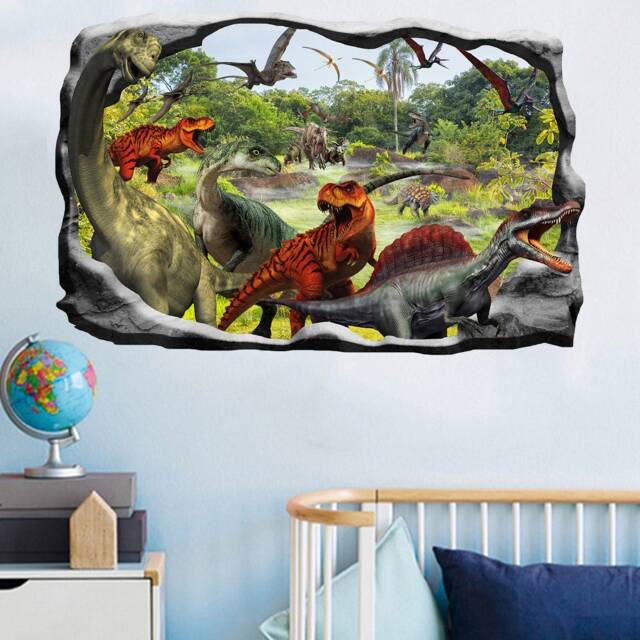 Jungle Swamp Dinosaurs Wall Sticker Art Mural Poster Decal Room Office Nursery Decor Id635 - image 1