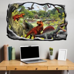 Jungle Swamp Dinosaurs Wall Sticker Art Mural Poster Decal Room Office Nursery Decor Id635 - thumbnail 3