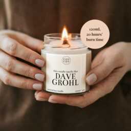 Dave Grohl Candle, Foo Fighters Gifts, Luxury Soy Wax - thumbnail 2
