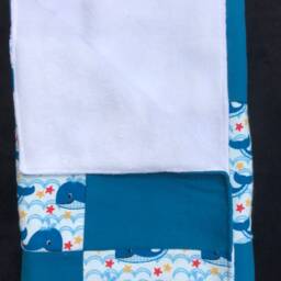 Whales Semi Quilt Baby Blanket - thumbnail 2