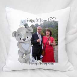 Personalised Photo Gift Cushion, Mother's Day Keepsake - 40x40cm - thumbnail 3