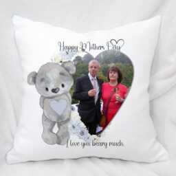 Personalised Photo Gift Cushion, Mother's Day Keepsake - 40x40cm - thumbnail 2