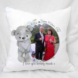 Personalised Photo Gift Cushion, Mother's Day Keepsake - 40x40cm - thumbnail 4