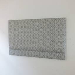 Upholstered Headboard in Mineral Blue Ikat Fabric - Single Double King Size Super - thumbnail 4