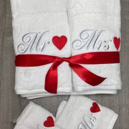 Mr & Mrs Bath Towel Set - thumbnail 4