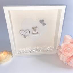 Pet Loss Angel Personalised Pebble Art Memorial For A Dog Gift Of Cat Pet Over The Rainbow Bridge Picture Frame - thumbnail 3