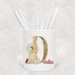Personalised Princess Alphabet Pencil Pot, Brush Holder - thumbnail 4