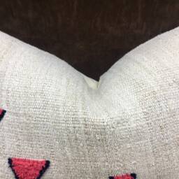 Vintage Handwoven Kilim Pillow Cover, Bohemian Accent - 16x24 - thumbnail 2