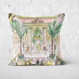 The Ritz, Afternoon Tea Cushion, Illustration, Palm Court, London - thumbnail 3