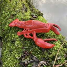 Cast Iron Red Painted Lobster Garden/Indoor Ornament - thumbnail 3