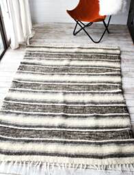 Wool Rug/Nursery Rug/Runner Rug/Home Decor/Scandinavian Rug/Swedish Rug/Hooked Rugs/Hand Hooked Rug/Carpet/Rug/Area Rug/Fathers Day Gift - thumbnail 1