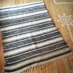 Wool Rug/Nursery Rug/Runner Rug/Home Decor/Scandinavian Rug/Swedish Rug/Hooked Rugs/Hand Hooked Rug/Carpet/Rug/Area Rug/Fathers Day Gift - thumbnail 3